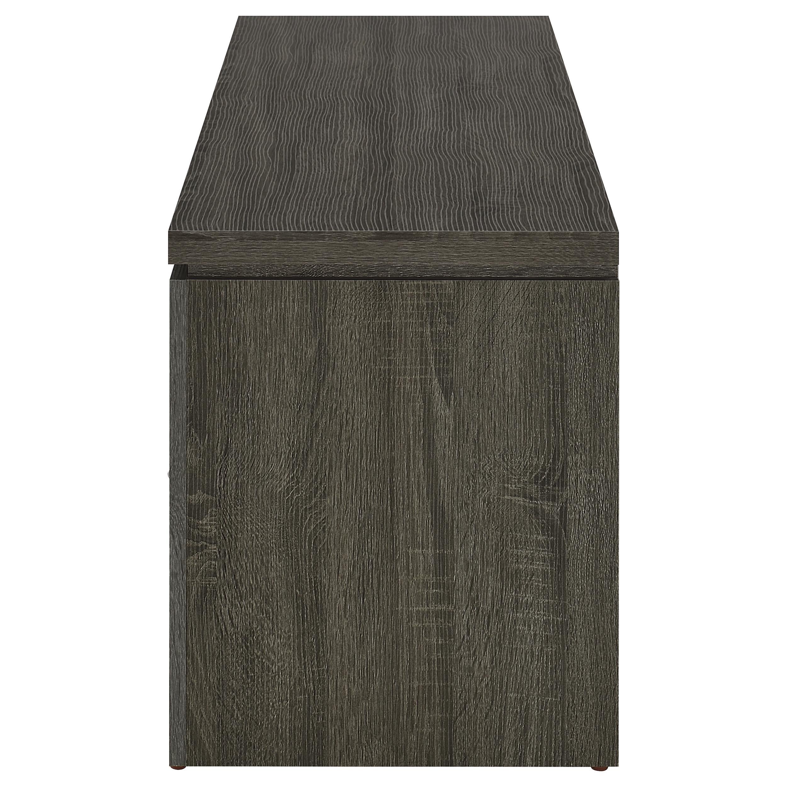 Elkton 2-drawer Engineered Wood 59-inch TV Stand Weathered Grey