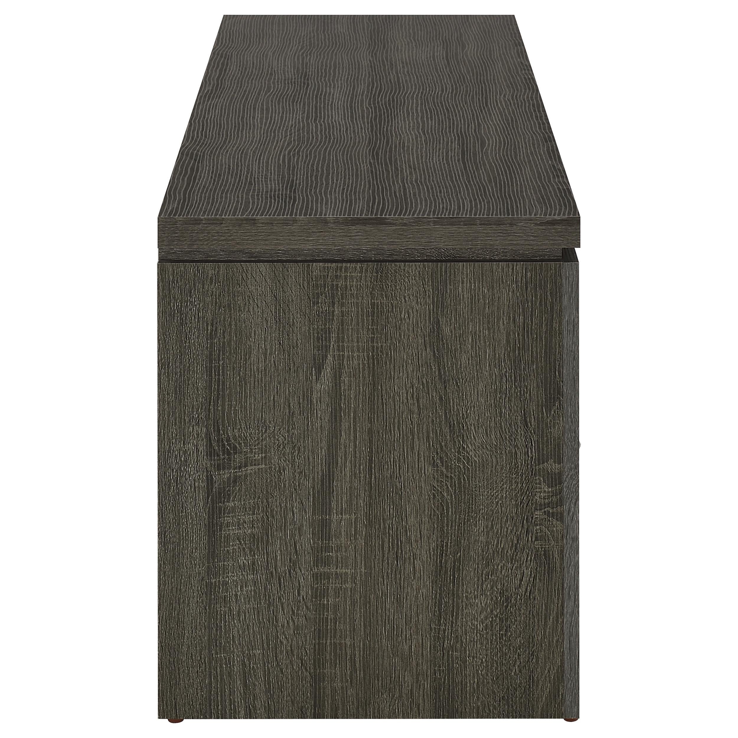 Elkton 2-drawer Engineered Wood 59-inch TV Stand Weathered Grey