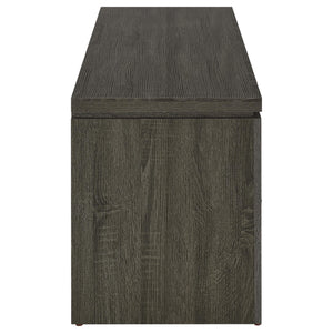 Mueble para TV Elkton de 59 pulgadas, madera de ingeniería, con dos cajones, color gris desgastado