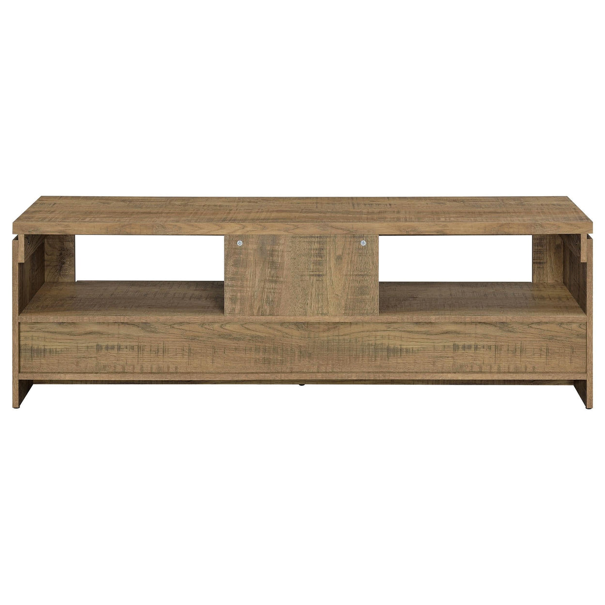 Mueble para TV Elkton de 59 pulgadas, madera de ingeniería, con 2 cajones, color mango