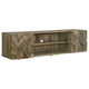 Keese - Mueble para TV de madera con 2 puertas y 70 pulgadas, consola multimedia, mango marrón