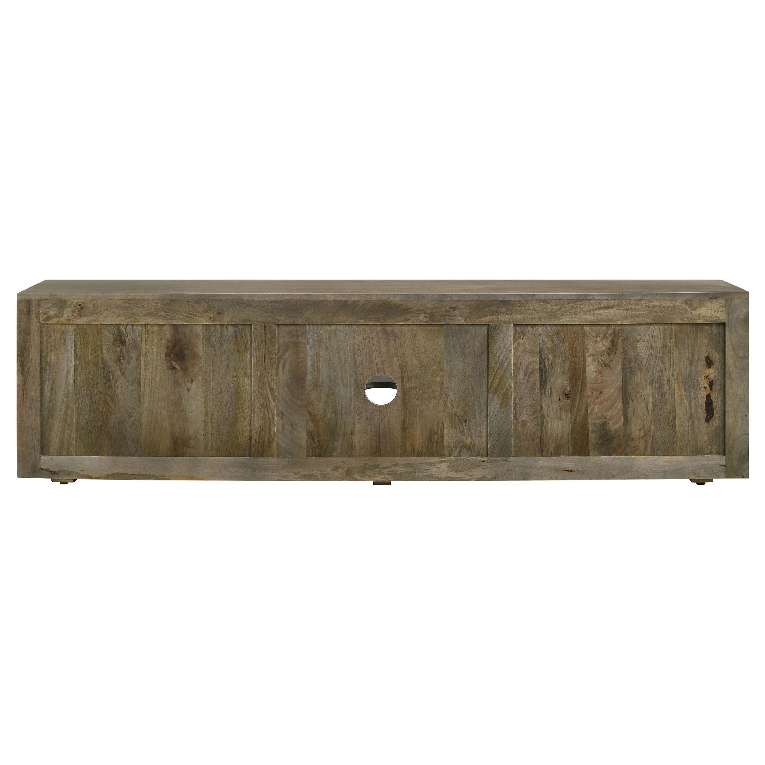 Keese 2-door Wood 70-inch TV Stand Media Console Mango Brown