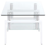 Dyer 2-piece Rectangular Coffee and End Table Set White