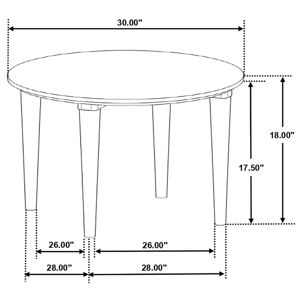 Juego de mesa de centro y auxiliar de 3 piezas Aldis en blanco