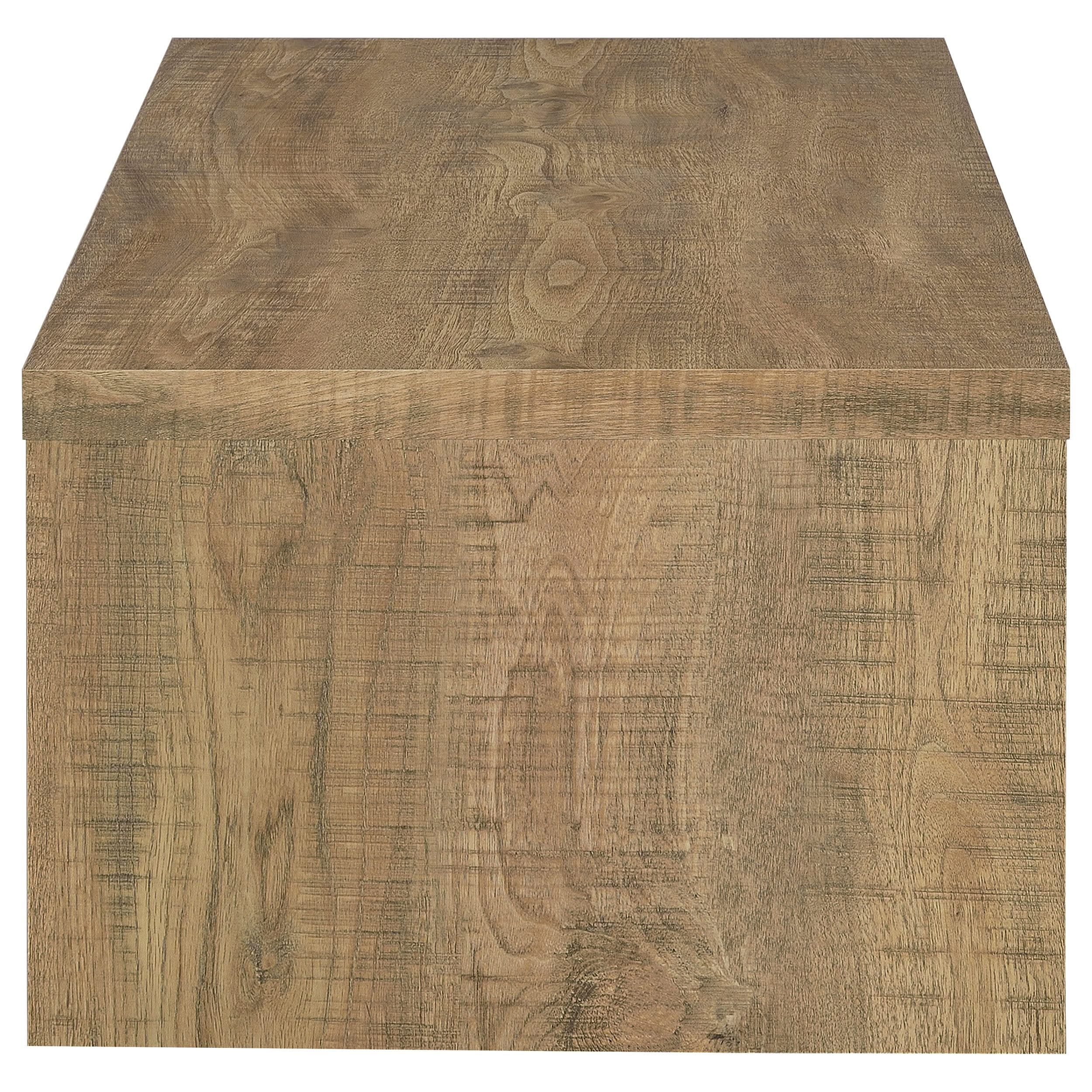 Mesa de centro rectangular Lynette de madera de ingeniería de mango