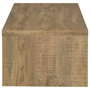 Mesa de centro rectangular Lynette de madera de ingeniería de mango