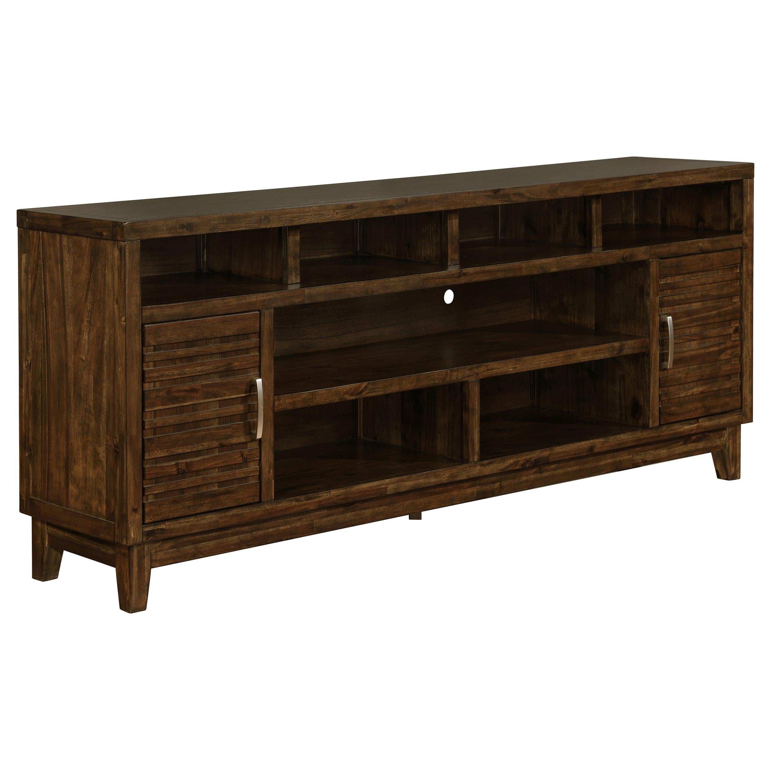 Asher 2-door Rectangular TV Console Rustic Mindy