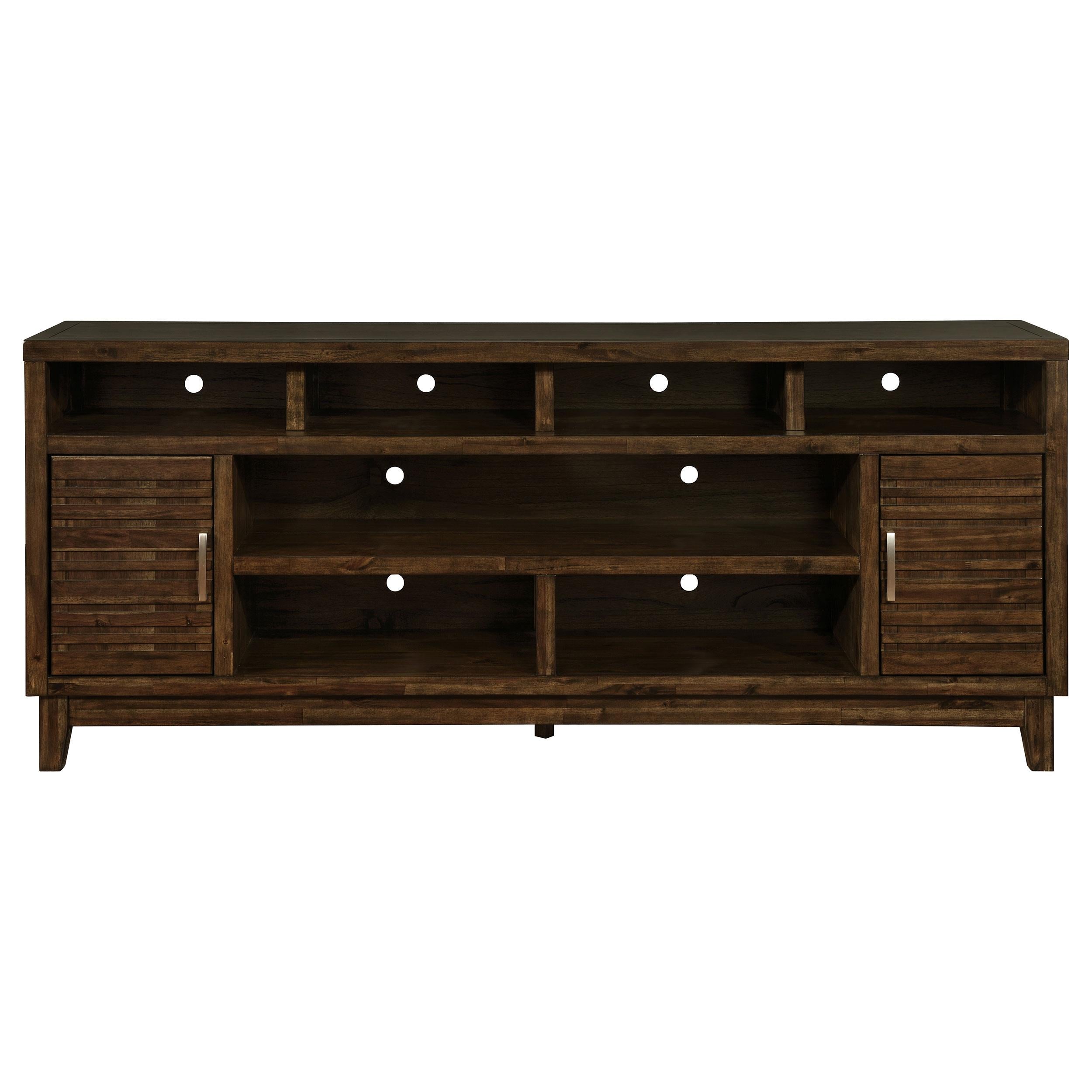 Asher 2-door Rectangular TV Console Rustic Mindy