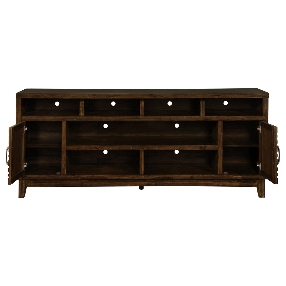 Consola de TV rectangular Asher de 2 puertas Rustic Mindy
