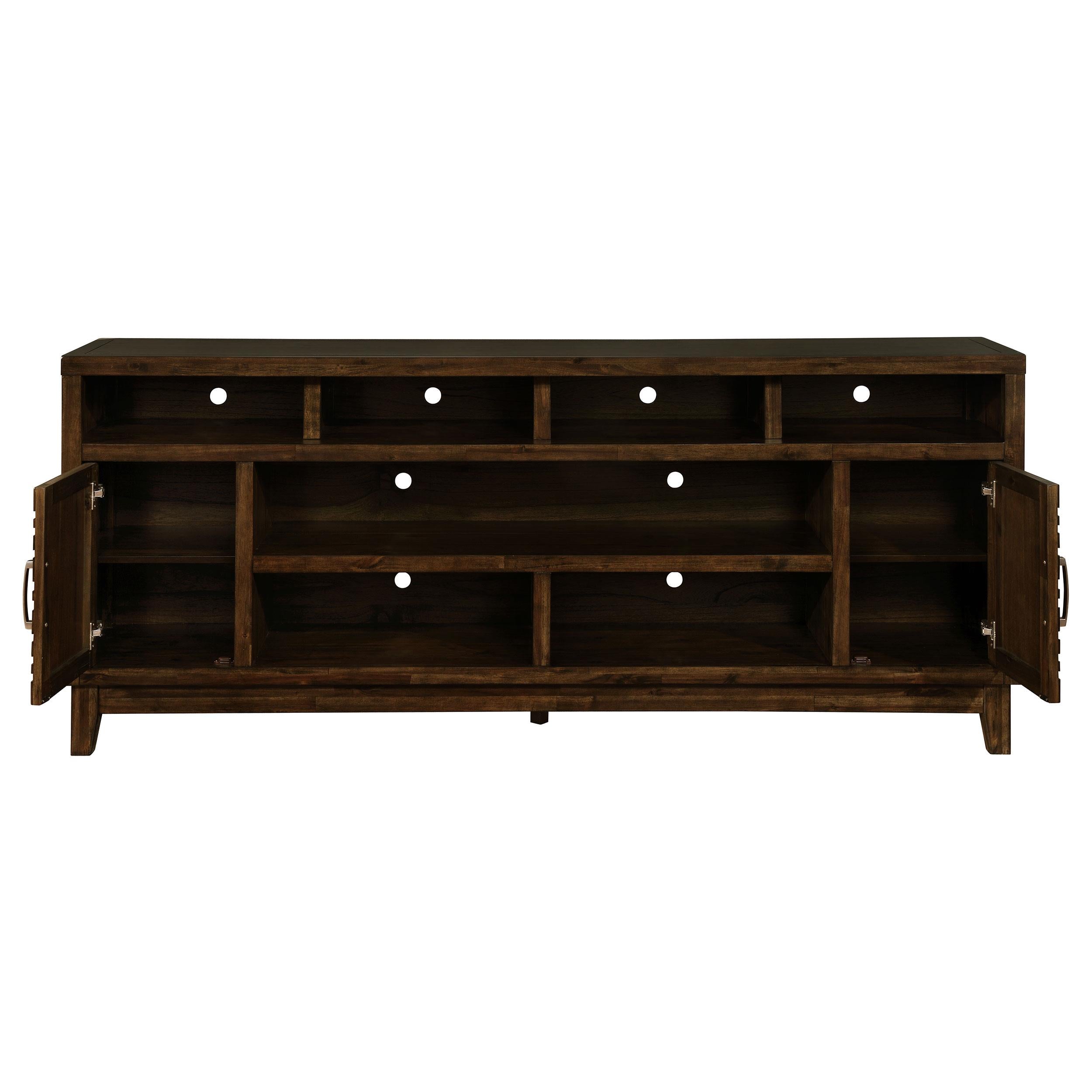 Asher 2-door Rectangular TV Console Rustic Mindy
