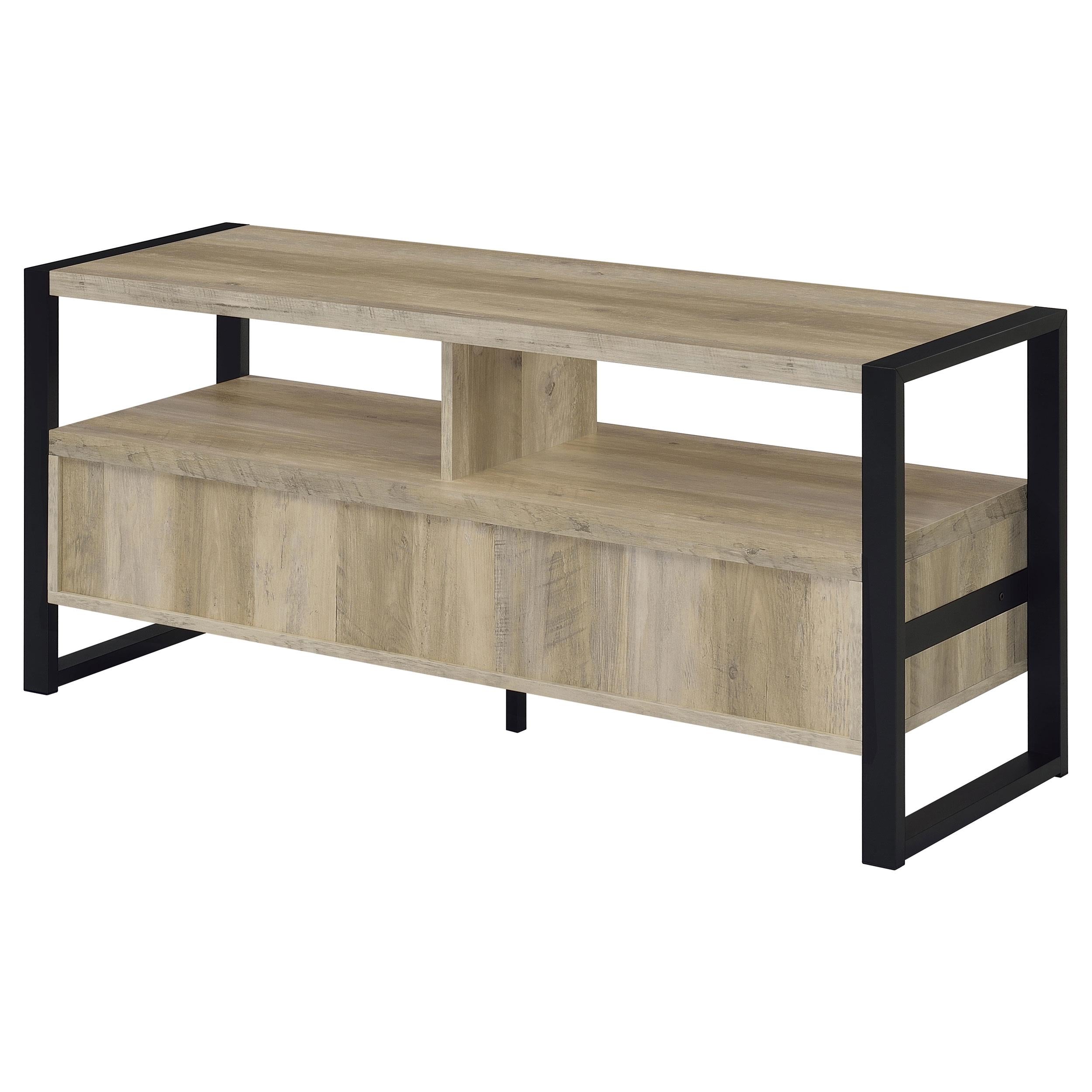 James 2-drawer Engineered Wood 48-inch TV Stand Distressed Pine