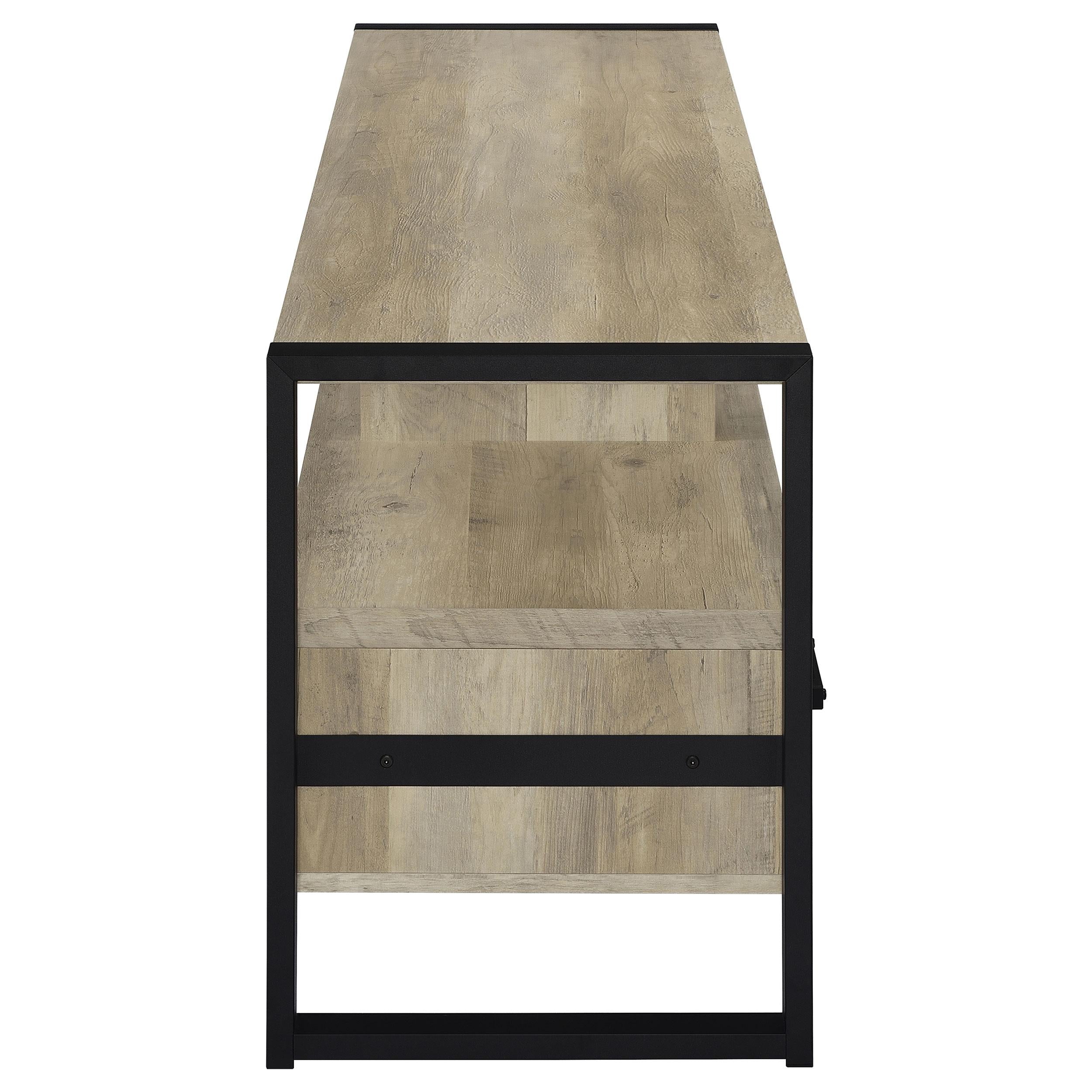 James 3-drawer Engineered Wood 60-inch TV Stand Distressed Pine