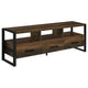 Mueble para TV James de 60 pulgadas, de madera de ingeniería con 3 cajones, color pino oscuro
