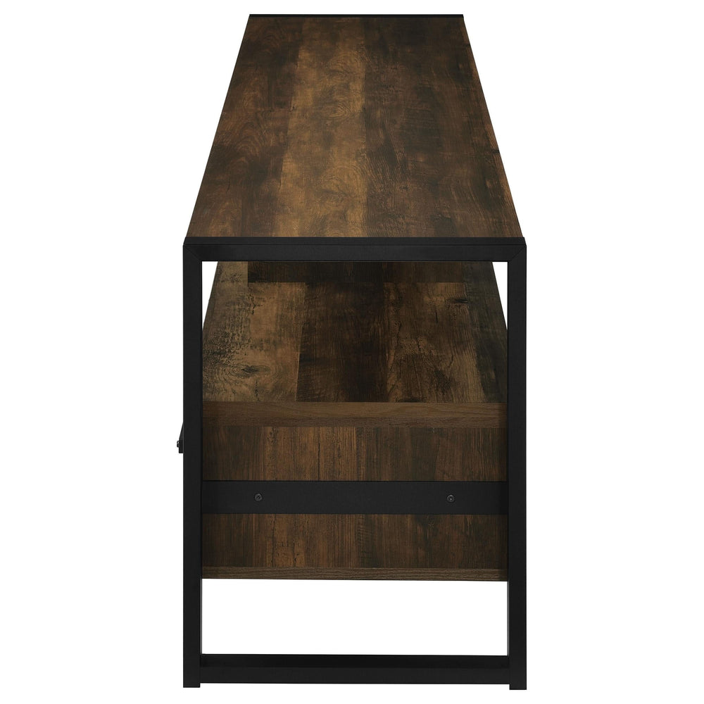Mueble para TV James de 60 pulgadas, de madera de ingeniería con 3 cajones, color pino oscuro