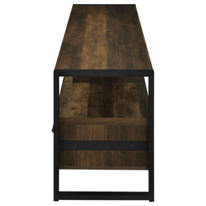 Mueble para TV James de 60 pulgadas, de madera de ingeniería con 3 cajones, color pino oscuro