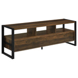 Mueble para TV James de 60 pulgadas, de madera de ingeniería con 3 cajones, color pino oscuro