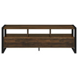 Mueble para TV James de 60 pulgadas, de madera de ingeniería con 3 cajones, color pino oscuro