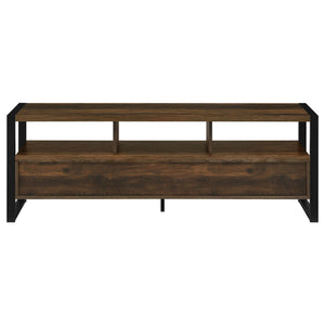 Mueble para TV James de 60 pulgadas, de madera de ingeniería con 3 cajones, color pino oscuro