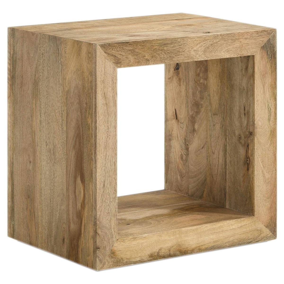 Juego de mesa auxiliar y de centro Benton de 2 piezas de mango macizo, color natural