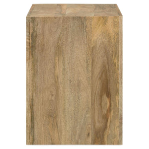 Juego de mesa auxiliar y de centro Benton de 3 piezas de mango macizo, color natural