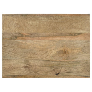 Juego de mesa auxiliar y de centro Benton de 3 piezas de mango macizo, color natural