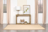 Consola de sofá rectangular Benton de madera maciza natural