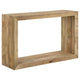 Consola de sofá rectangular Benton de madera maciza natural