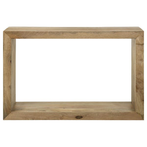 Consola de sofá rectangular Benton de madera maciza natural