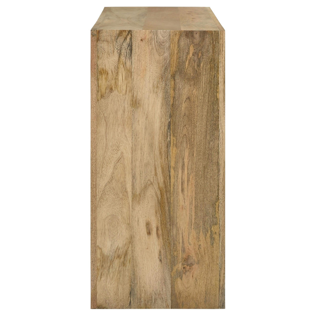 Consola de sofá rectangular Benton de madera maciza natural