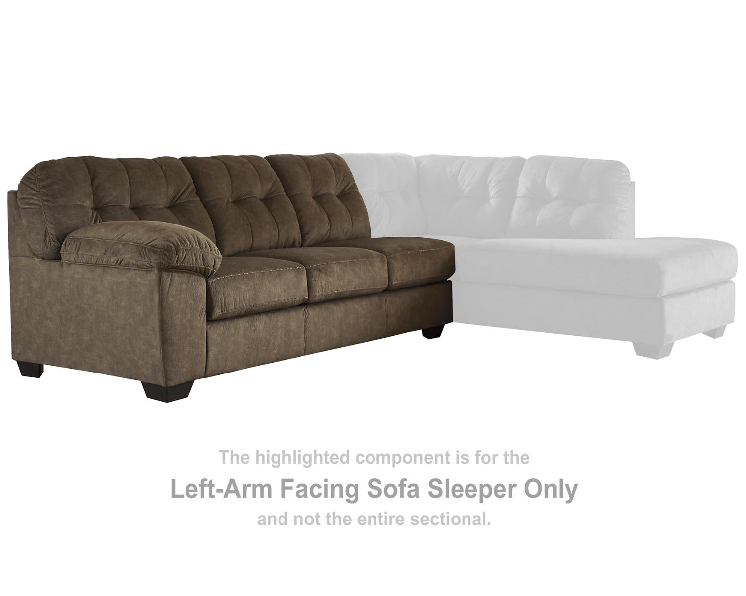 Accrington Left-Arm Facing Sofa Sleeper