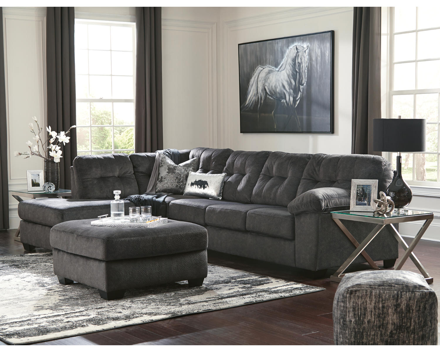 Accrington 2-Piece Sectional with Ottoman