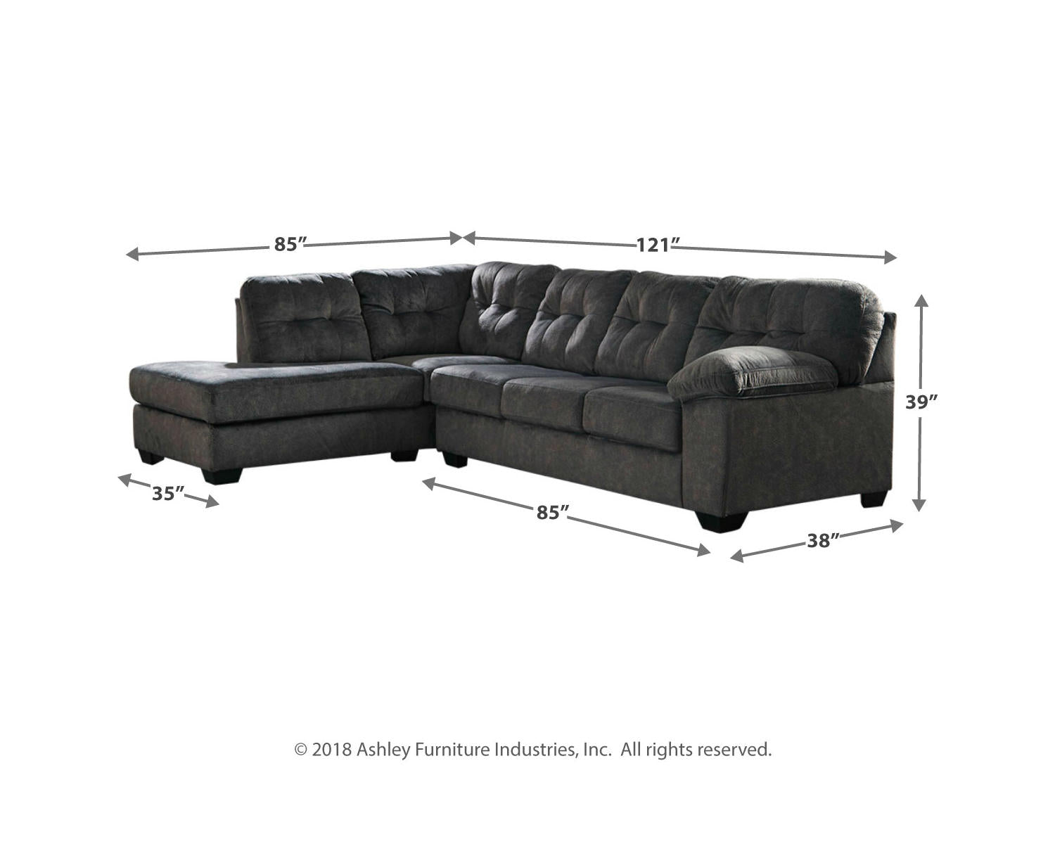 Accrington 2-Piece Sleeper Sectional with Chaise