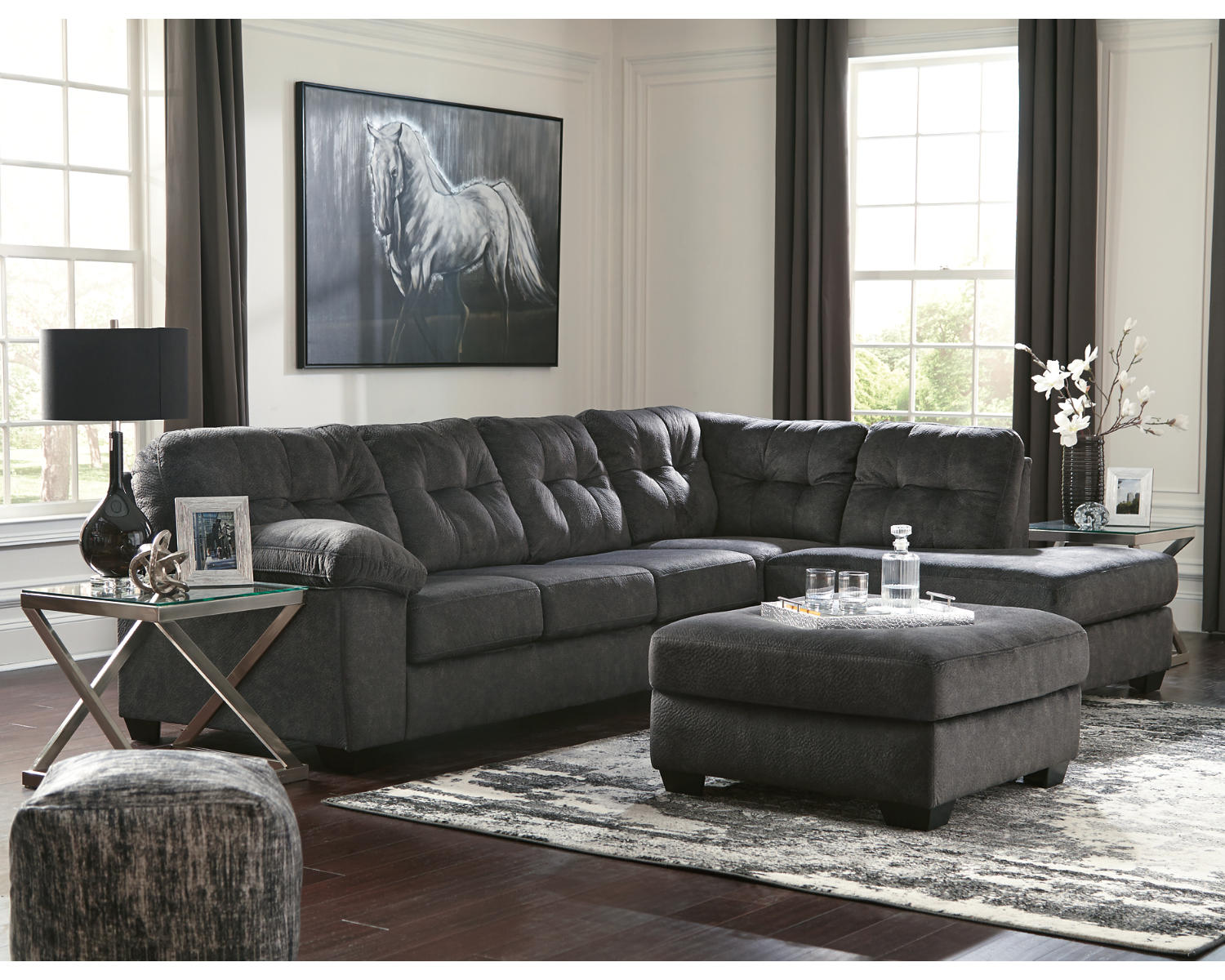 Accrington 2-Piece Sectional with Ottoman