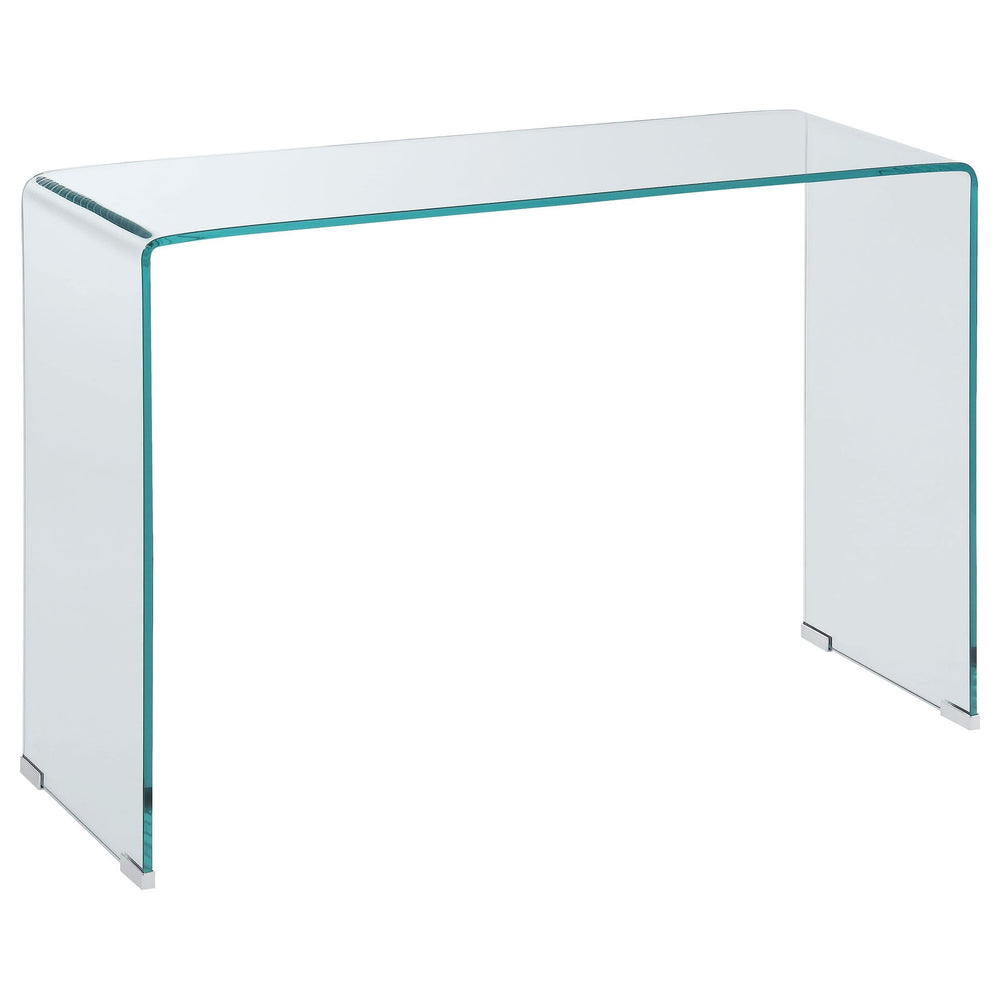 Consola de entrada de vidrio templado curvado Ripley transparente