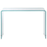 Consola de entrada de vidrio templado curvado Ripley transparente