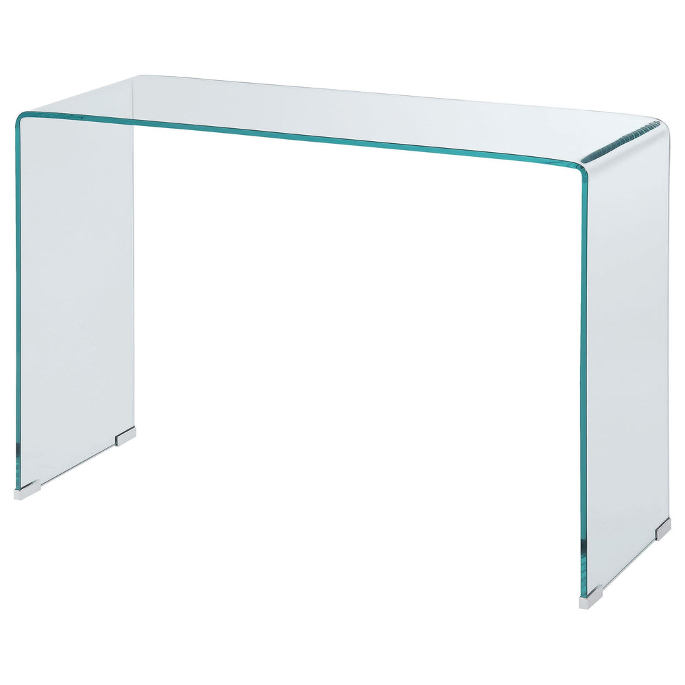 Consola de entrada de vidrio templado curvado Ripley transparente