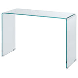 Consola de entrada de vidrio templado curvado Ripley transparente