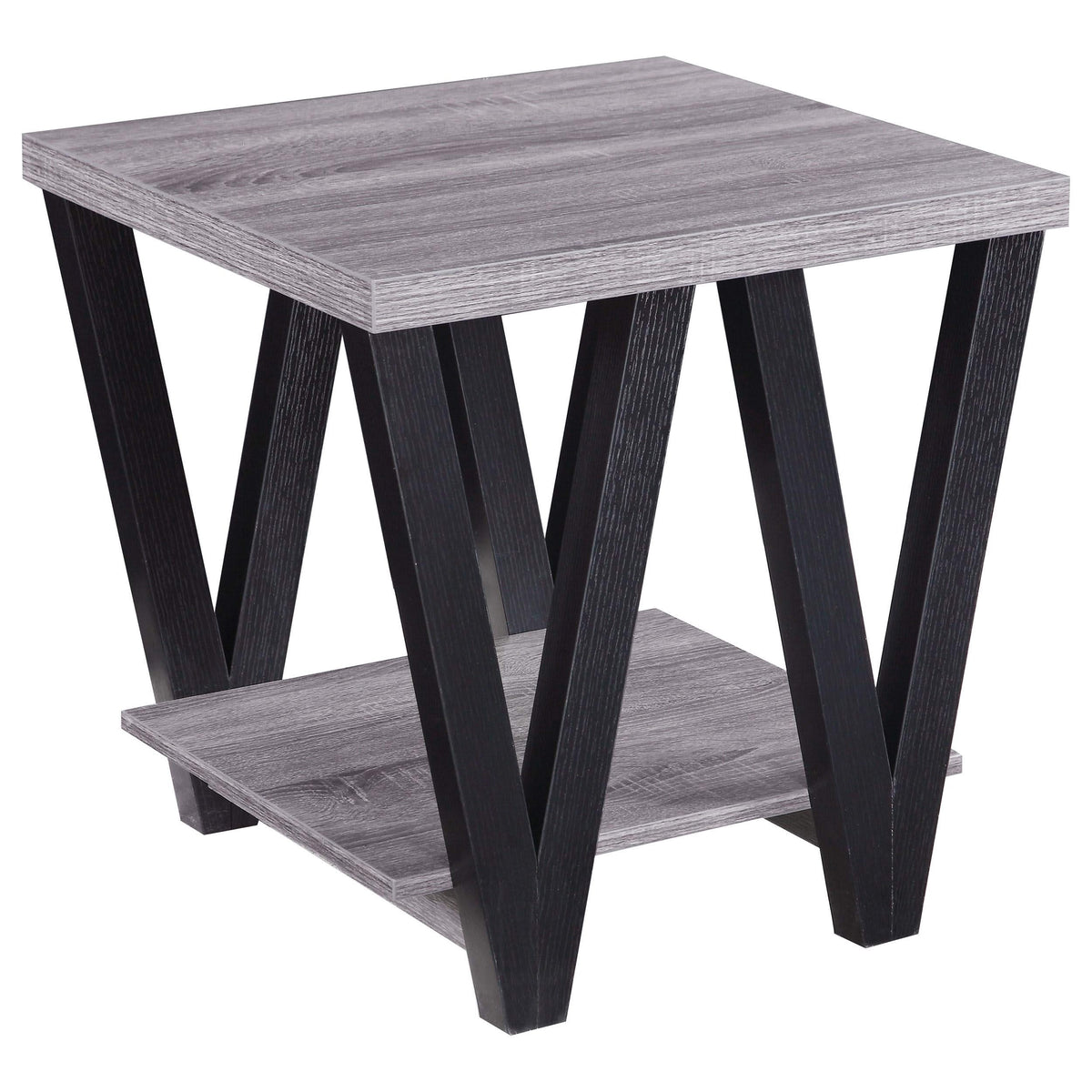 Stevens 3-piece Rectangular Coffee and End Table Set Grey