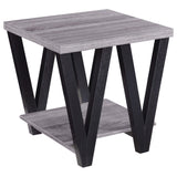 Stevens 3-piece Rectangular Coffee and End Table Set Grey