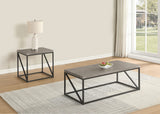 Juego de mesa auxiliar y de centro Birdie de 2 piezas, color gris Sonoma