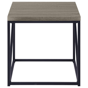 Juego de mesa auxiliar y de centro Birdie de 2 piezas, color gris Sonoma