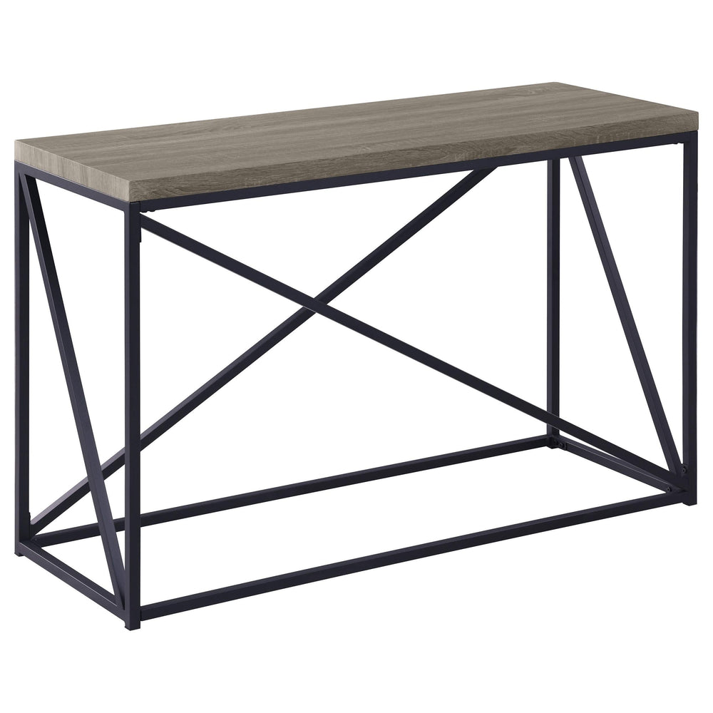 Consola de entrada rectangular Birdie, color gris Sonoma