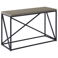 Consola de entrada rectangular Birdie, color gris Sonoma