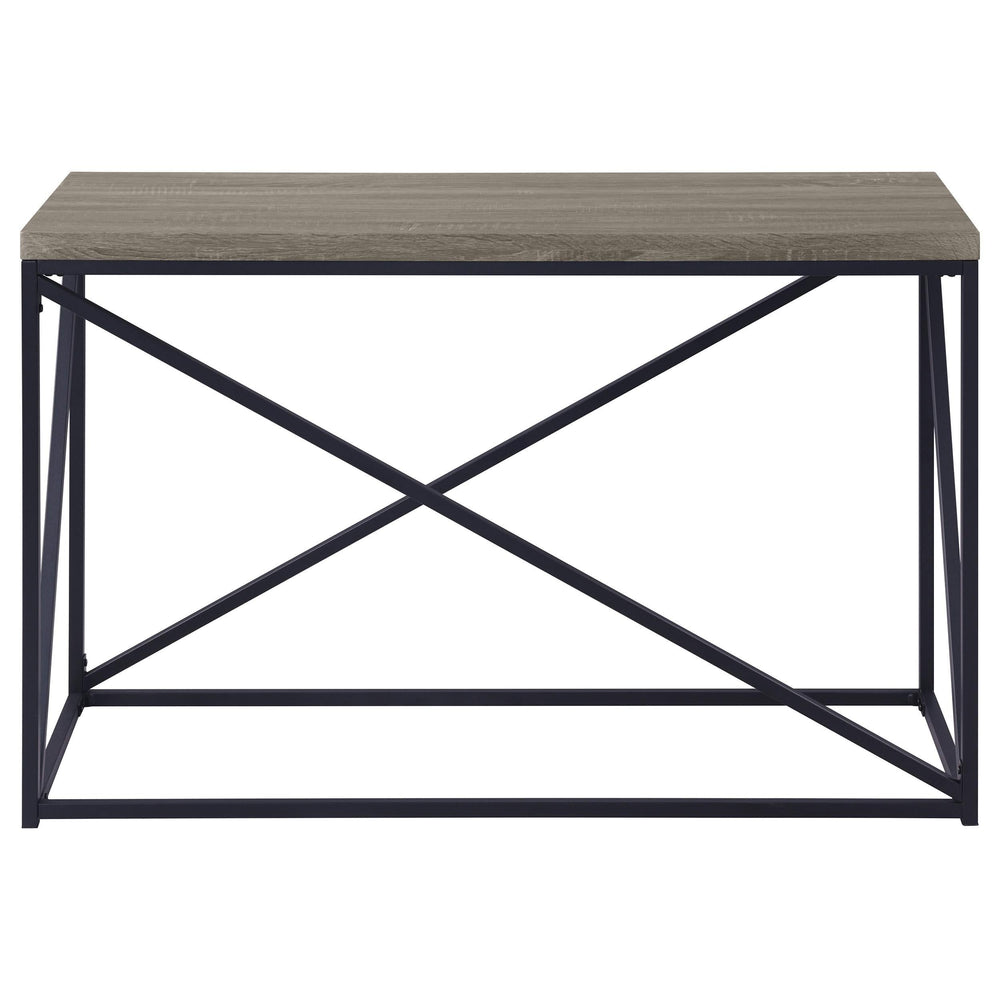 Consola de entrada rectangular Birdie, color gris Sonoma