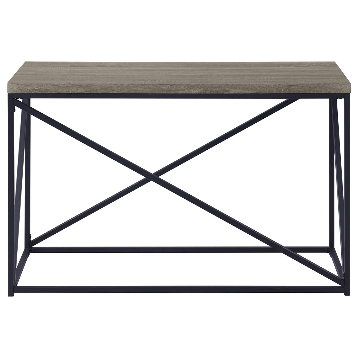 Consola de entrada rectangular Birdie, color gris Sonoma