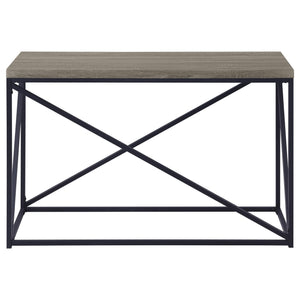 Consola de entrada rectangular Birdie, color gris Sonoma