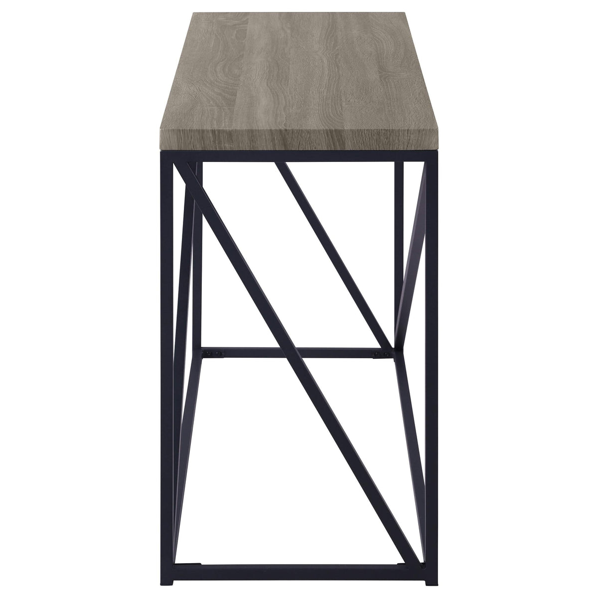 Consola de entrada rectangular Birdie, color gris Sonoma