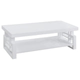 Schmitt 3-piece Coffee and End Table Set White High Gloss