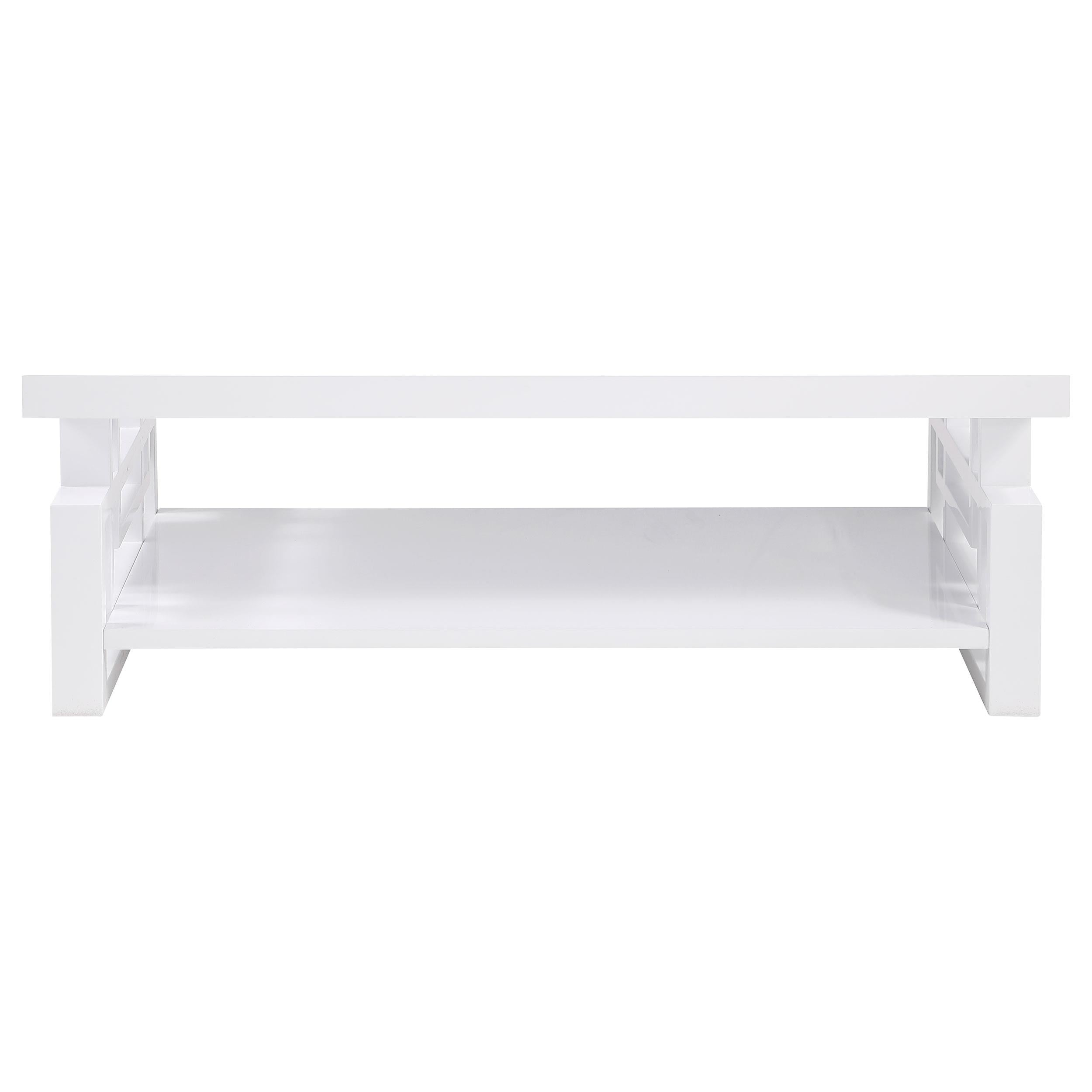 Schmitt 3-piece Coffee and End Table Set White High Gloss