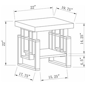 Schmitt 3-piece Coffee and End Table Set White High Gloss